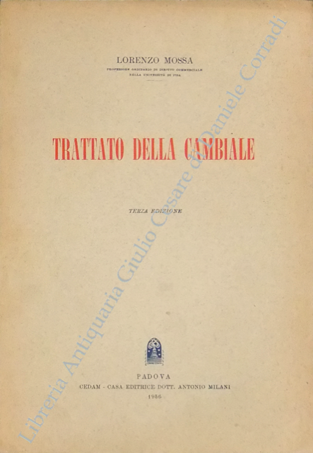 Trattato della cambiale