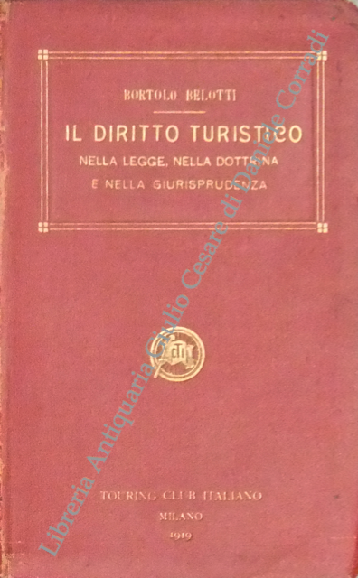Il diritto turistico