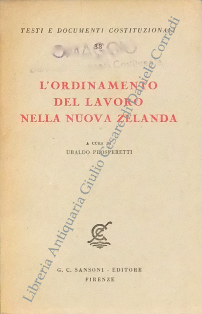 L'ordinamento del lavoro nella Nuova Zelanda