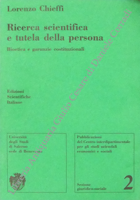 Ricerca scientifica e tutela della persona
