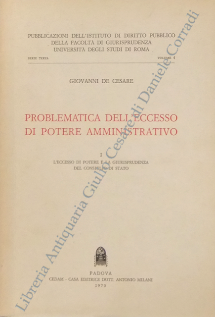 Problematica dell'eccesso di potere amministrativo