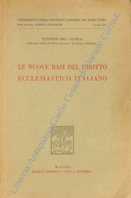 Le nuove basi del diritto ecclesiastico italiano