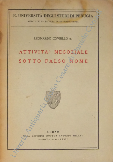 Attività negoziale sotto falso nome