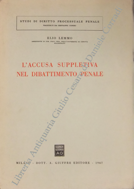 L'accusa suppletiva nel dibattimento penale