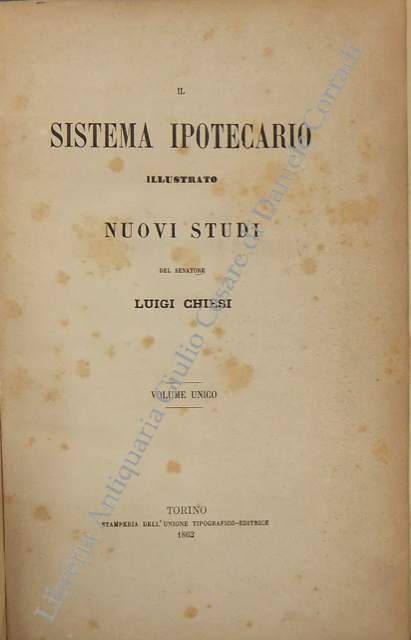 Il sistema ipotecario illustrato