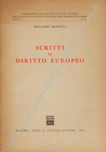 Scritti di diritto europeo