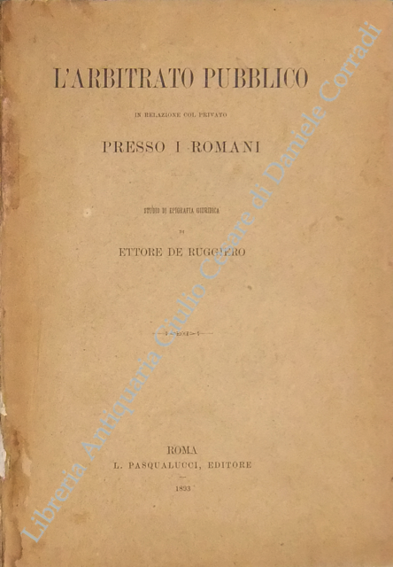 L'arbitrato pubblico in relazione col privato pres