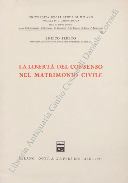 La libertà del consenso nel matrimonio civile