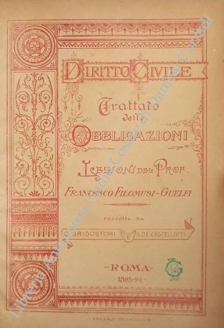Diritto civile. Trattato delle obbligazioni