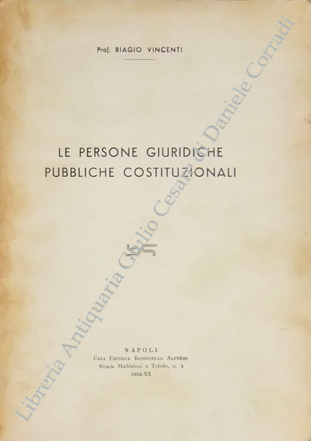 Le persone giuridiche pubbliche costituzionali