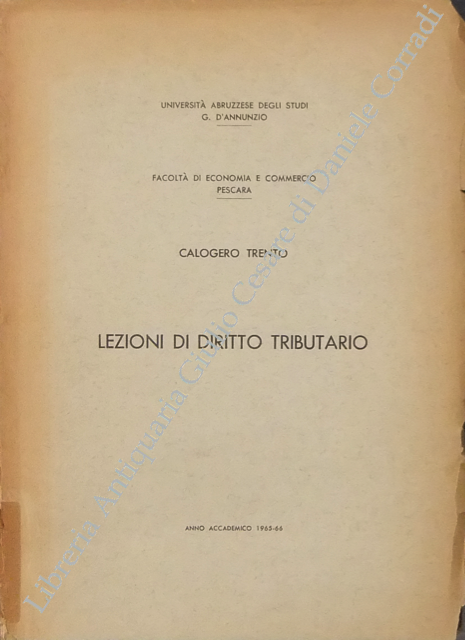 Lezioni di diritto tributario