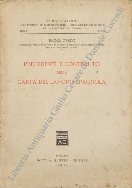 Precedenti e contenuto della Carta del Lavoro spagnola