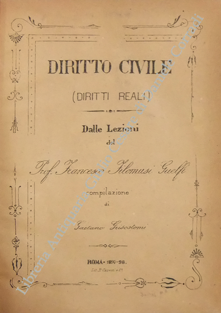 Diritto civile. (Diritti reali).