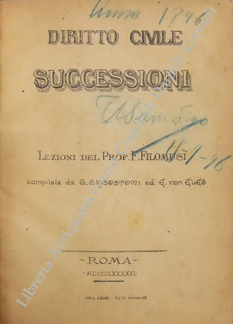 Diritto civile. Successioni. Lezioni..