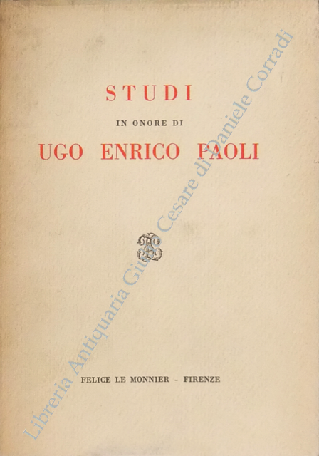 Studi In onore di Ugo Enrico Paoli