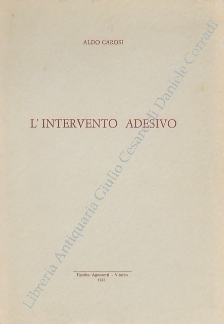 L'intervento adesivo