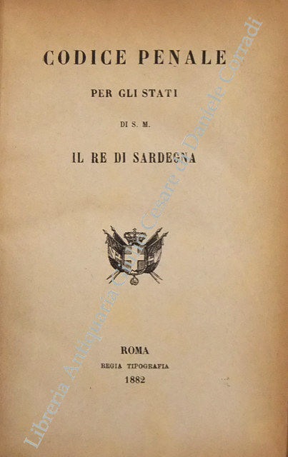 Codice penale per gli Stati di S.M. il Re di Sardegna