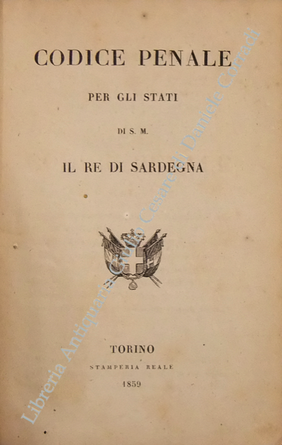 Codice penale per gli Stati di S.M. il Re di Sardegna