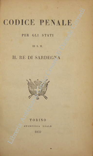 Codice penale per gli Stati di S.M. il Re di Sardegna
