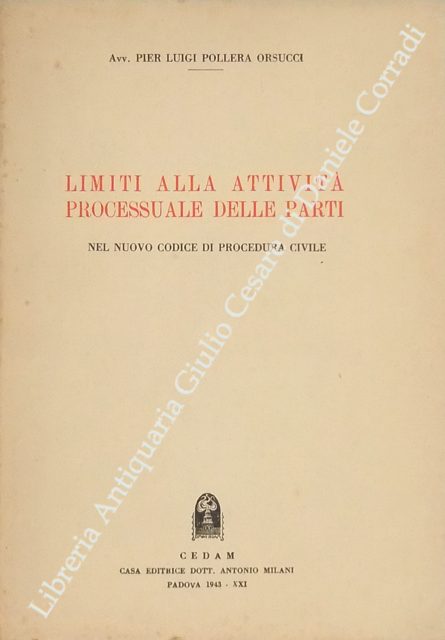 Limiti alla attività processuale delle parti