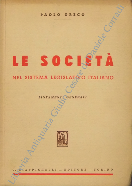 Le società nel sistema legislativo italiano