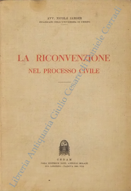 La riconvenzione nel processo civile