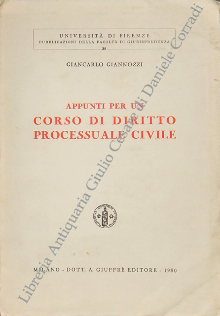 Appunti per un corso di diritto processuale civile