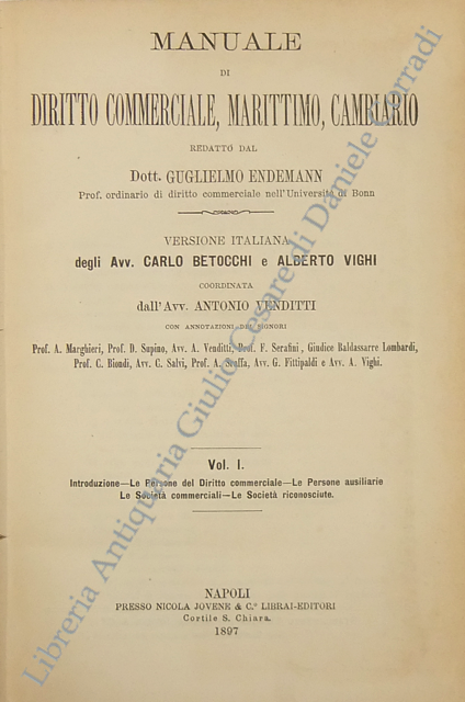 Manuale di diritto commerciale marittimo cambiario