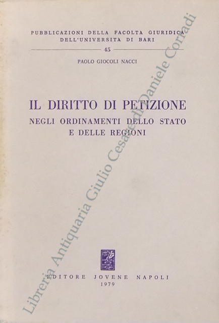 Il diritto di petizione negli ordinamenti dello stato e delle regioni