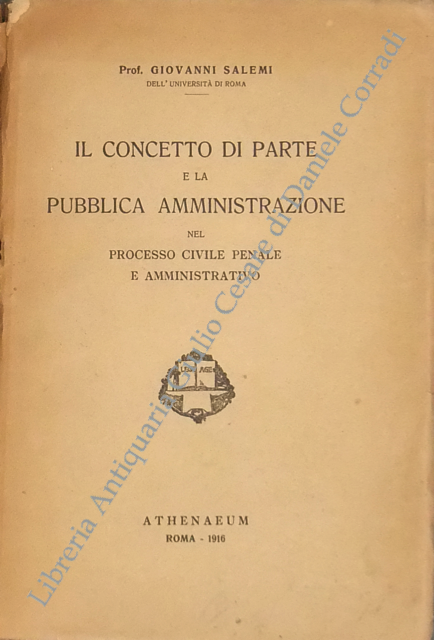 Il concetto di parte e la pubblica amministrazione