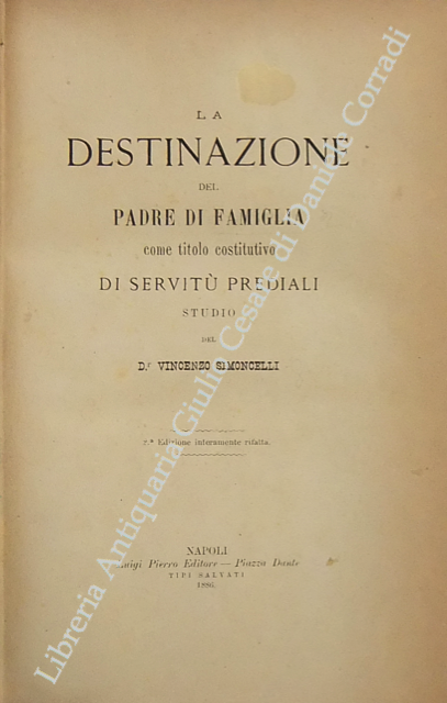 La destinazione del padre di famiglia