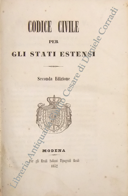 Codice civile per gli Stati Estensi