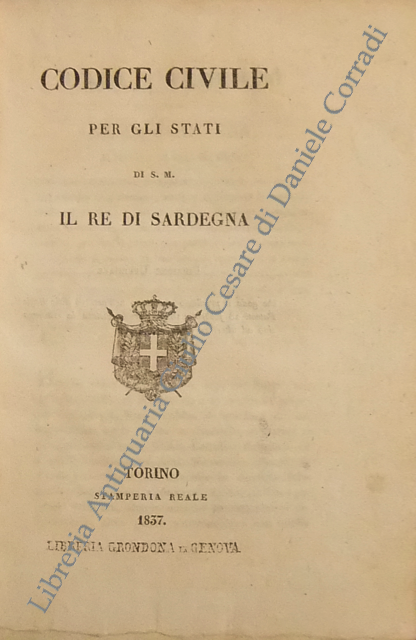 Codice civile per gli Stati di S. M. il Re di Sardegna