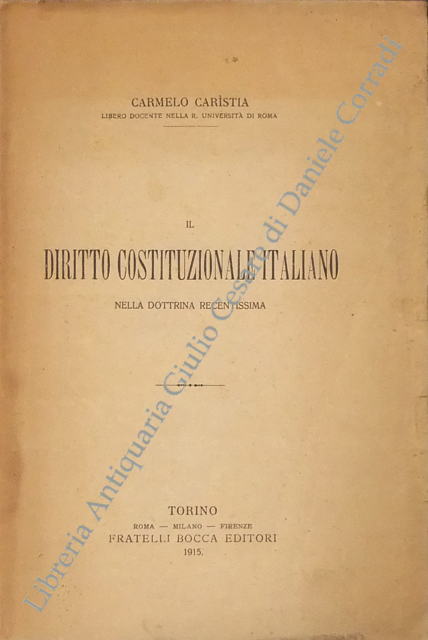 Il diritto costituzionale italiano
