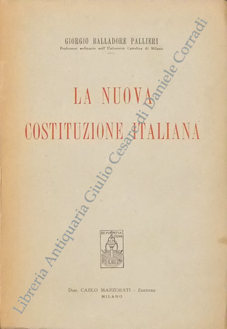 La nuova Costituzione italiana