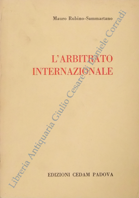 L'arbitrato internazionale