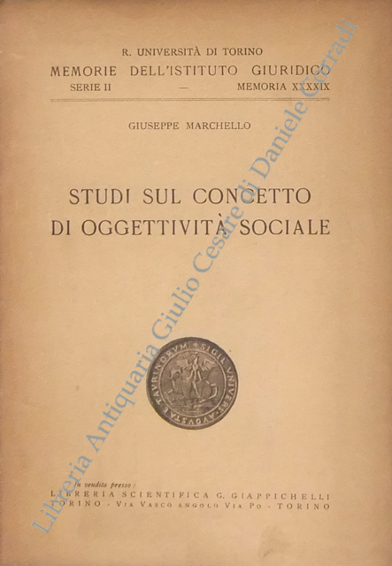 Studi sul concetto di oggettività sociale