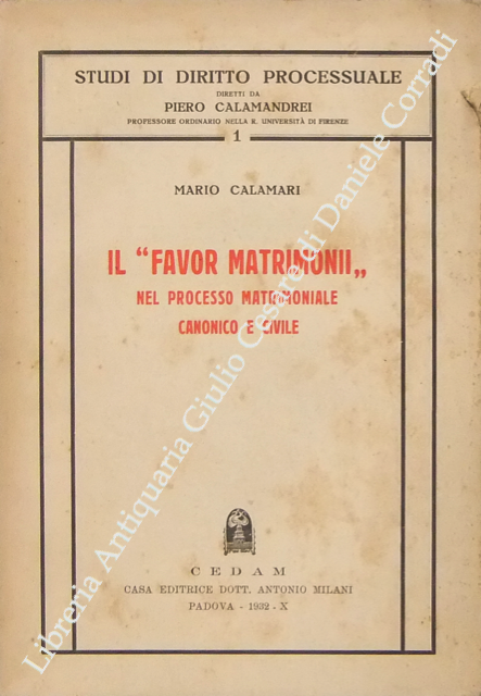 Il "favor matrimoni" nel processo matrimoniale canonico e civile