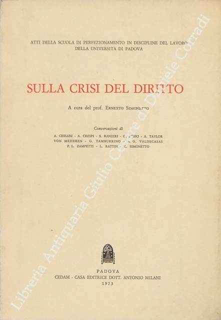 Sulla crisi del diritto