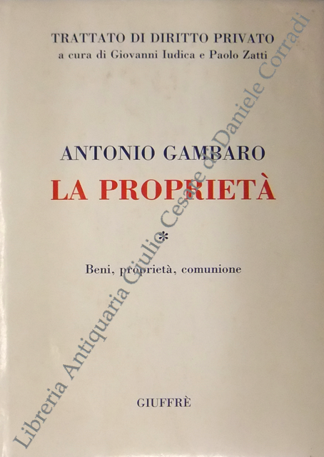 La proprietà. Beni proprietà comunione