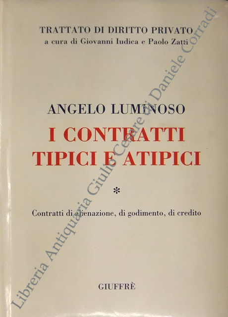 I contratti tipici e atipici.
