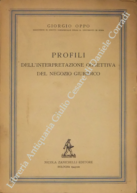 Profili dell'interpretazione oggettiva del negozio