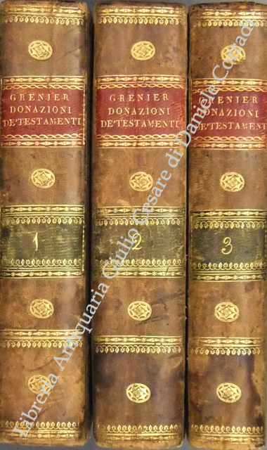 Trattato delle donazioni, de' testamenti