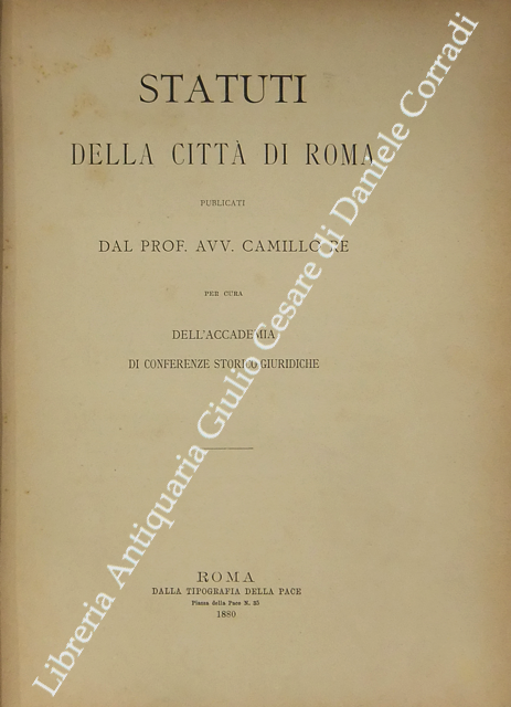 Statuti della città di Roma