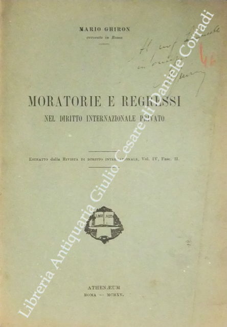 Moratorie e regressi