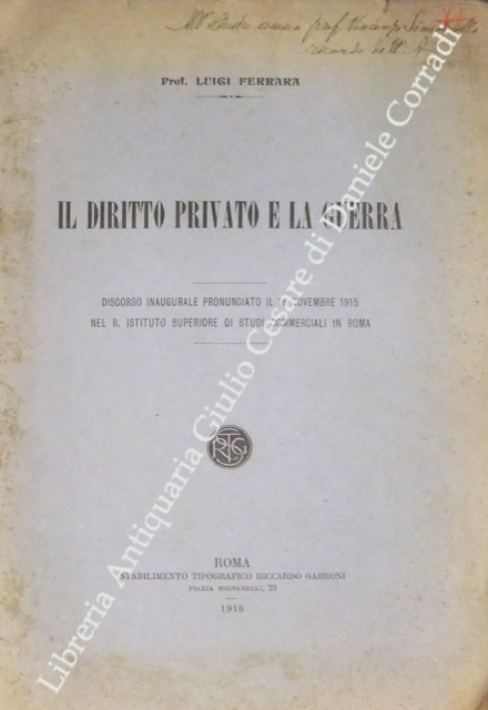 Il diritto privato e la guerra