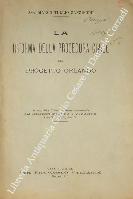 La riforma della procedura civile nel progetto Orlando
