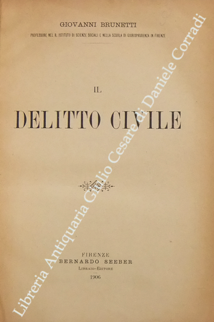 Il delitto civile
