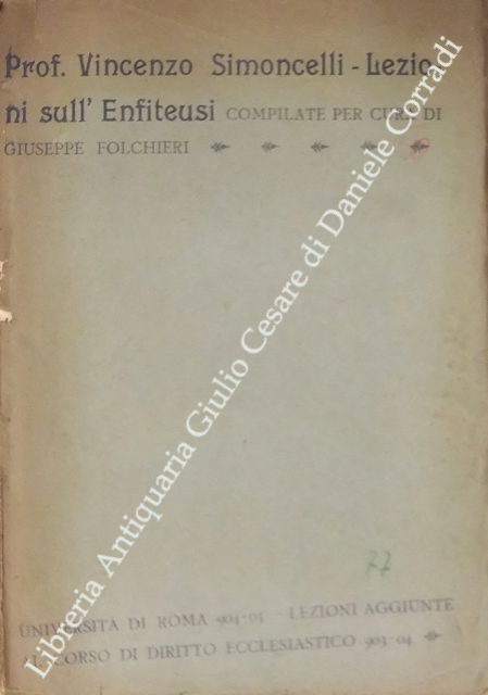 Lezioni sull'Enfiteusi