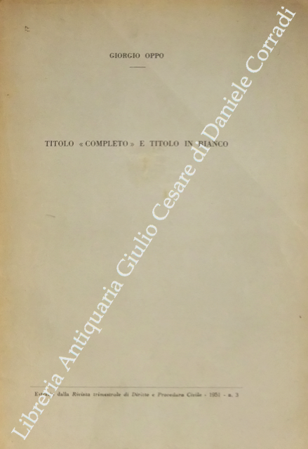 Titolo completo e titolo in bianco